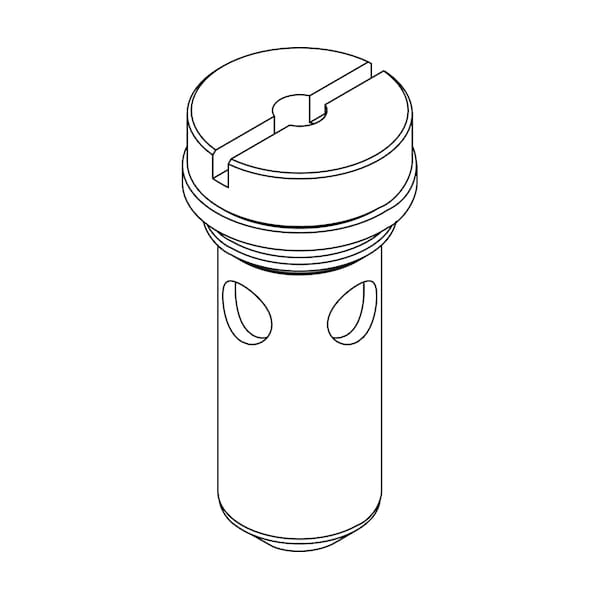 Cylinder Sub-Unit with Gasket, Polished Chrome